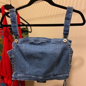 Denim Crop Top